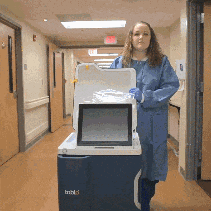 Easily moving a Tablo machine in hospital