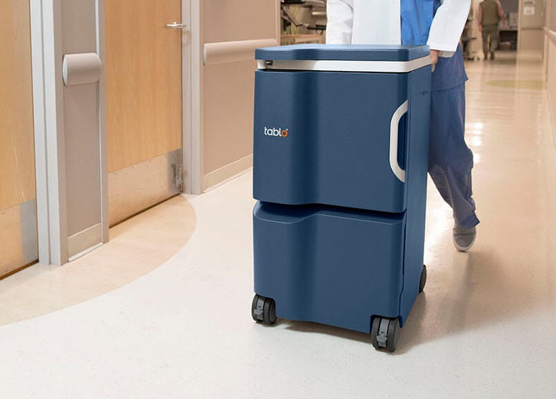 Tablo dialysis machine moving in hallway